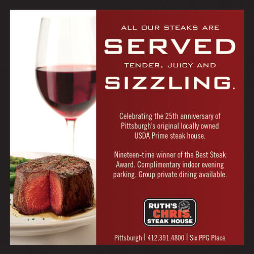 Ruth's Chris Served Sizzling