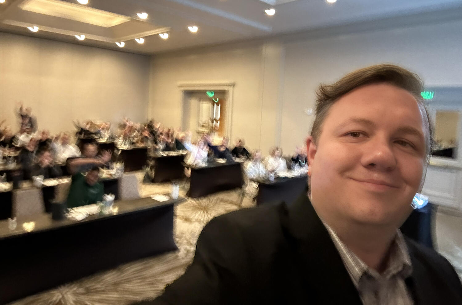Shaun speaking to Centene sales team.